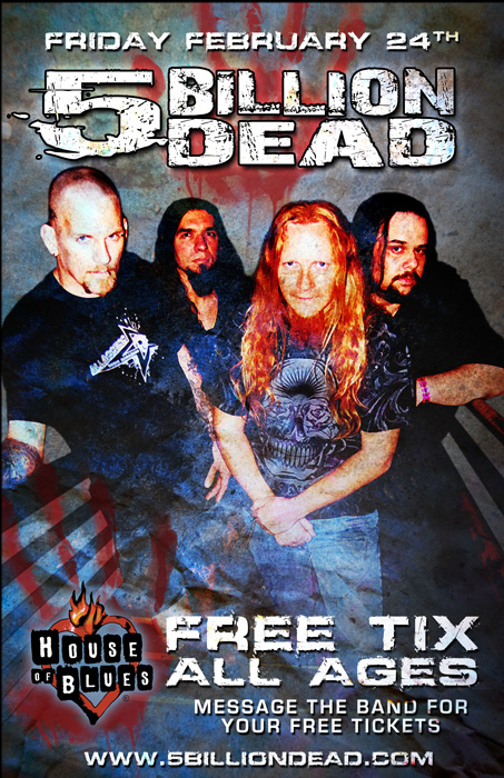 link to 5 billion dead at house of blues orlando