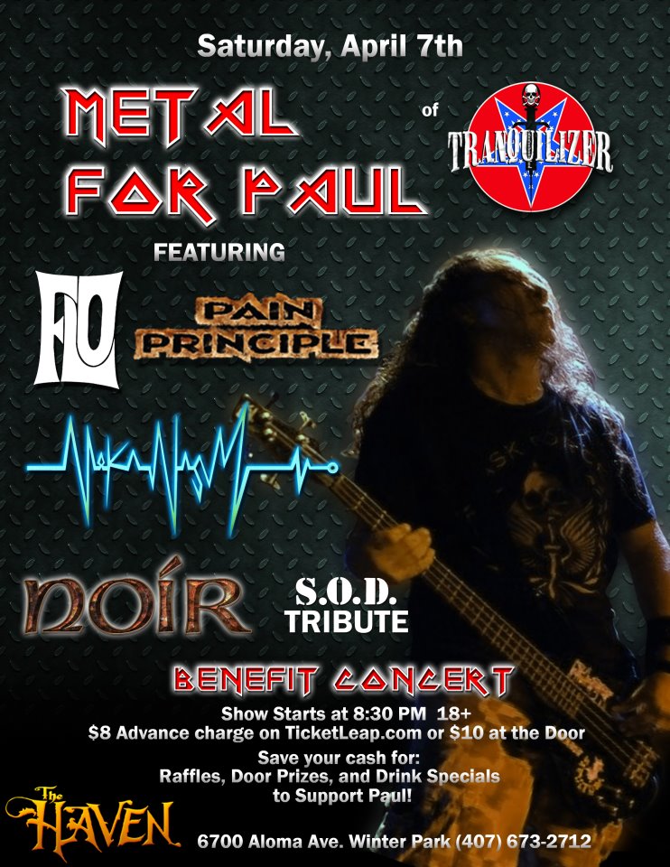 metal for paul kyle benefit with pain principle noir at the haven lounge winter park